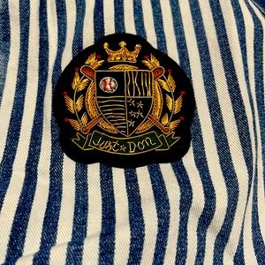 Just don jean shirt with zipper , size medium